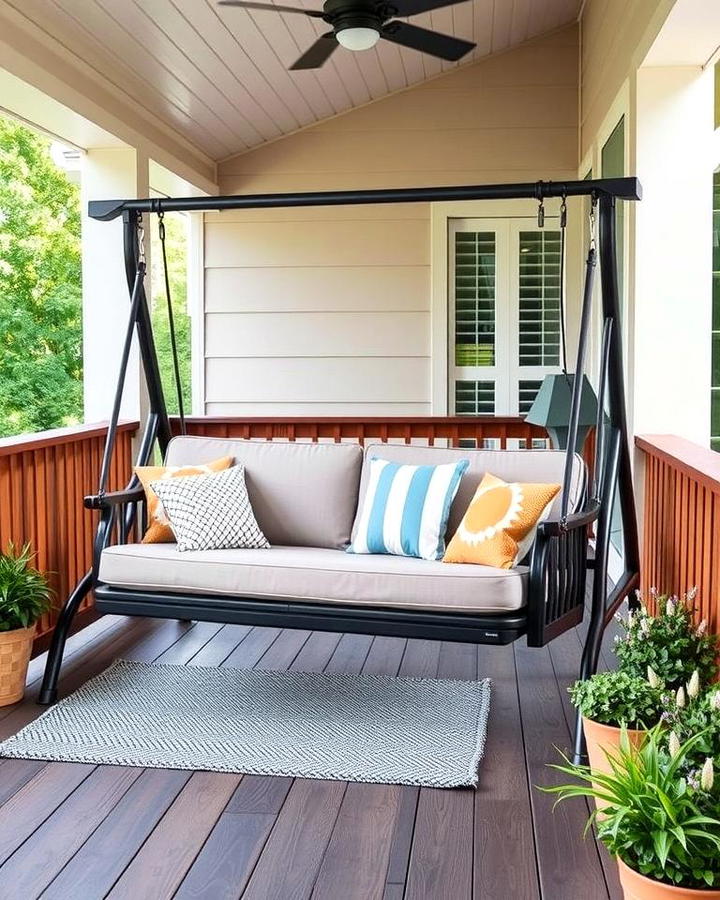 Convertible Porch Swing with Recline Option