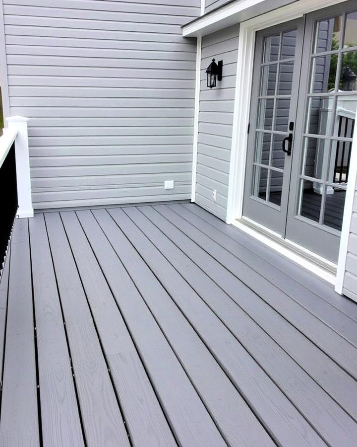 Cool Gray Deck for a Contemporary Vibe