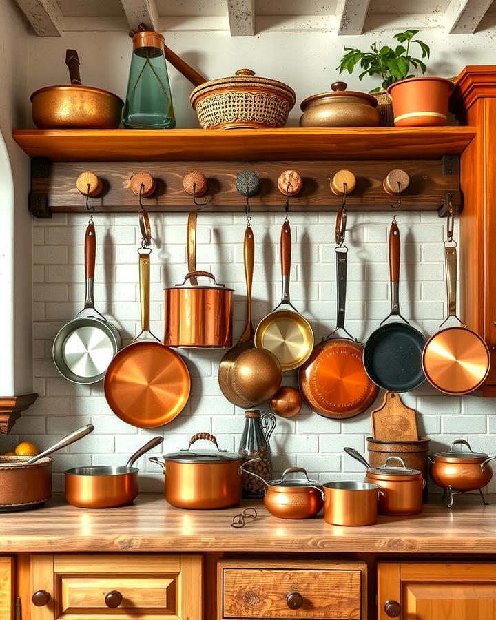 Copper Cookware Display