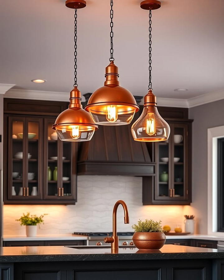 Copper Pendant Lighting for a Dramatic Effect