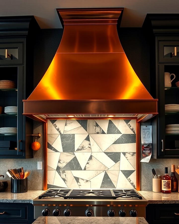 Copper Range Hood as a Statement Piece