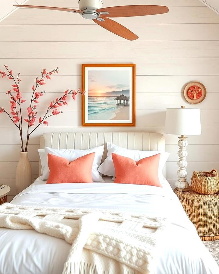 Coral Accents with White