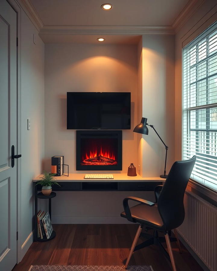 Corner Electric Fireplace Solution