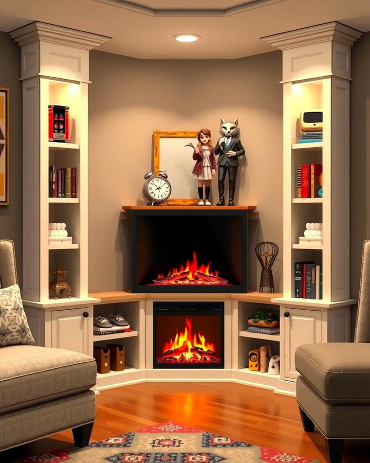 Corner Electric Fireplaces