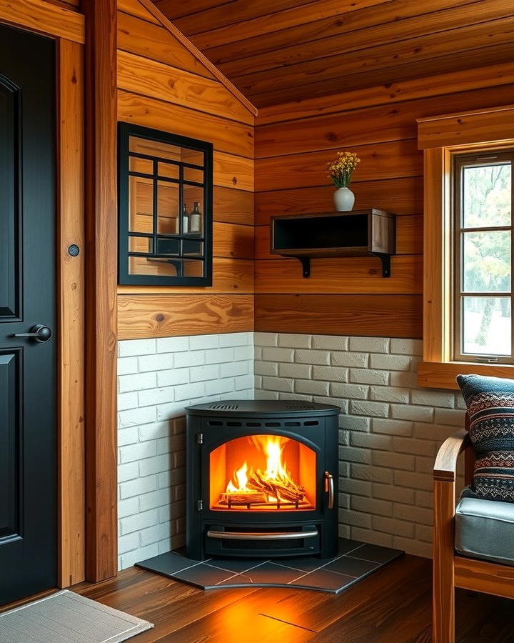 Corner Fireplace