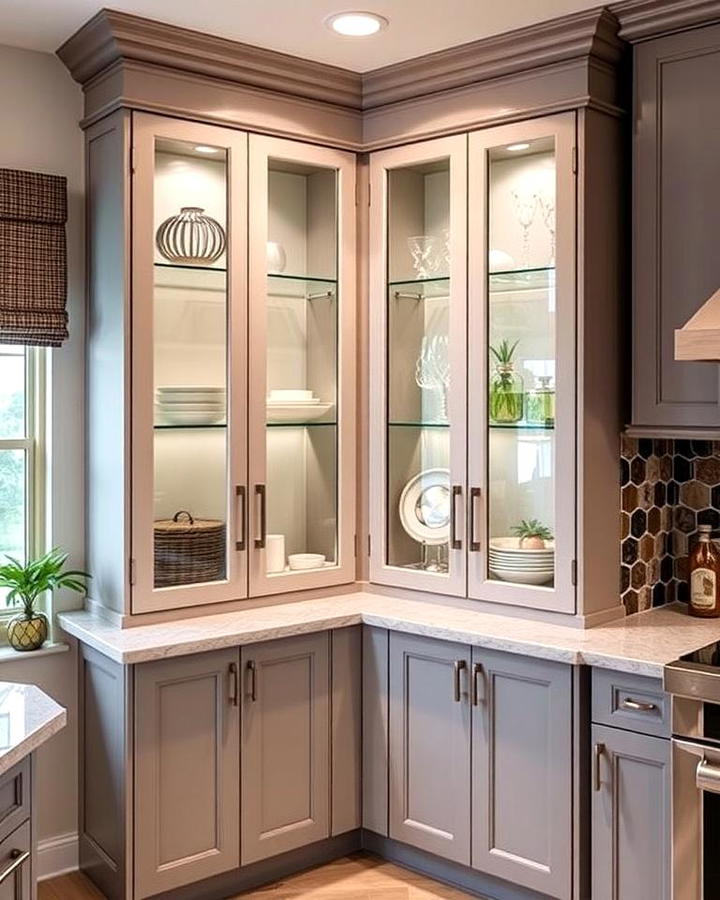 Corner Glass Cabinets