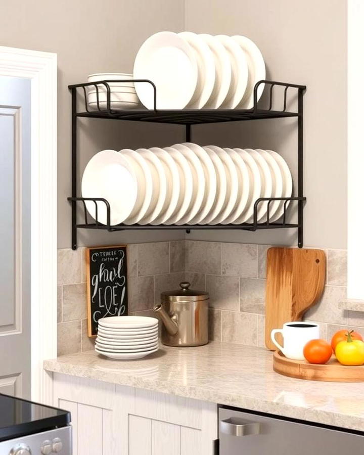 Corner Plate Rack