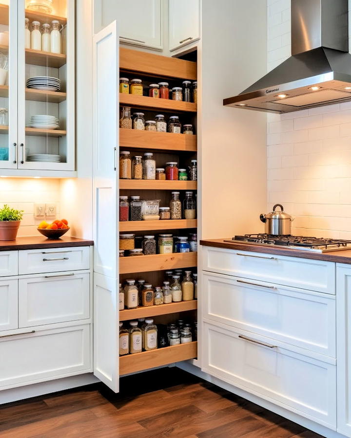 Corner Pull Out Pantry