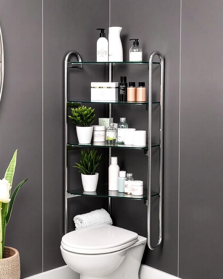 Corner Shelving Unit for Bathroom