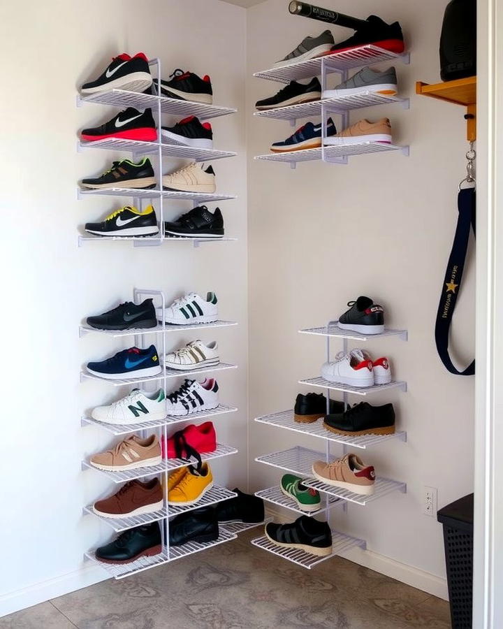 Corner Shoe Racks