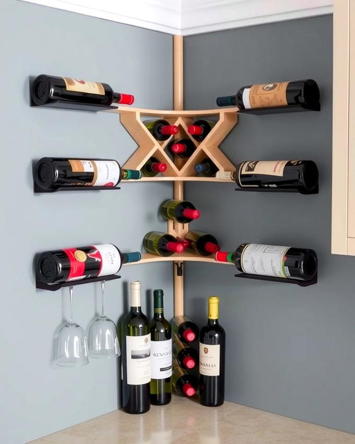 Corner Wine Rack