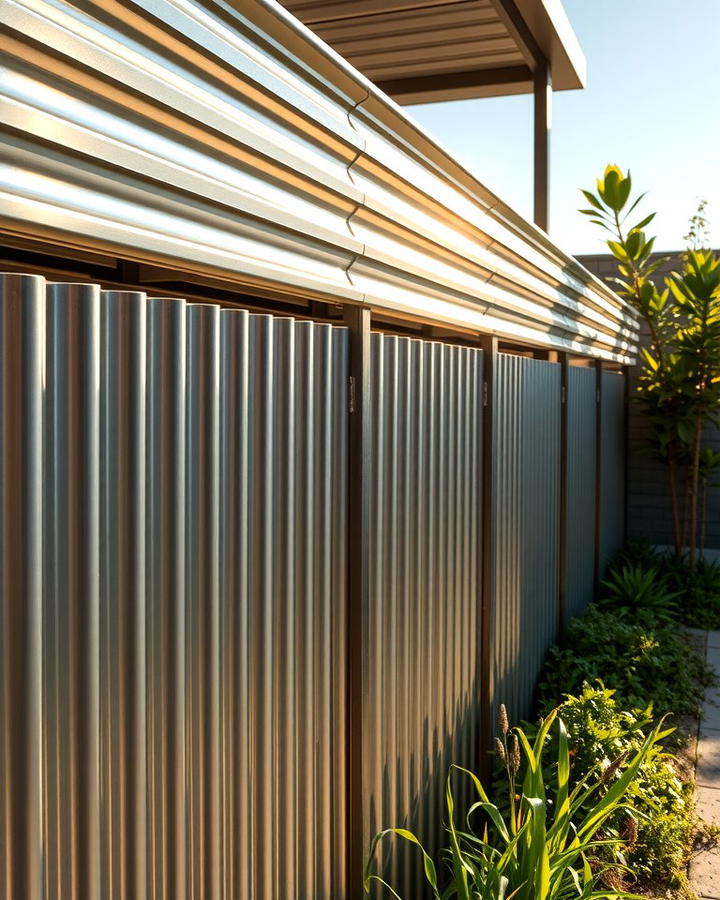 Corrugated Metal Retaining Wall