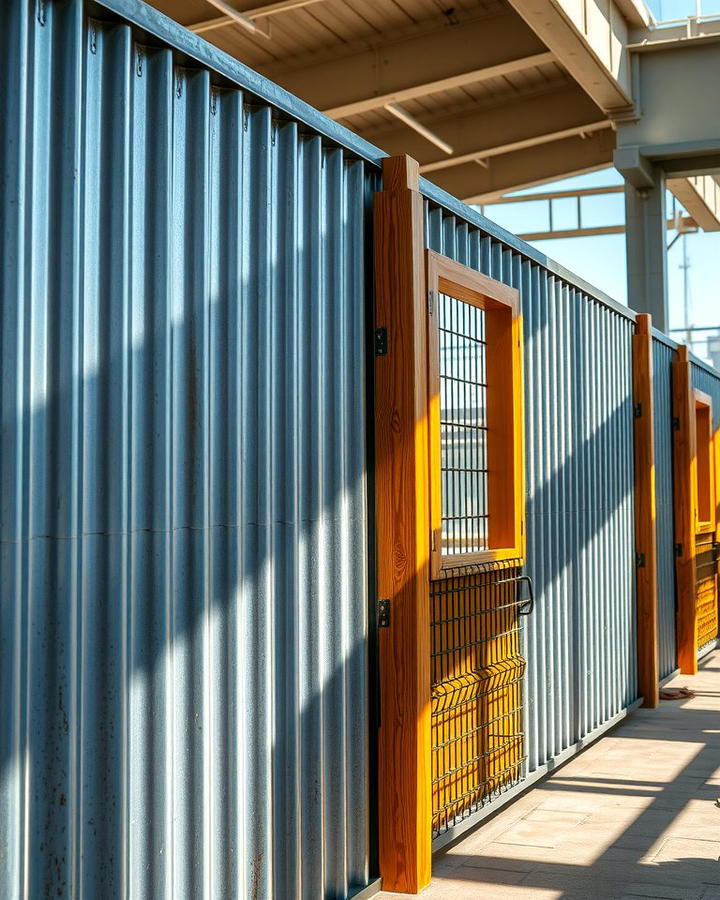 Corrugated Metal and Wood Panels