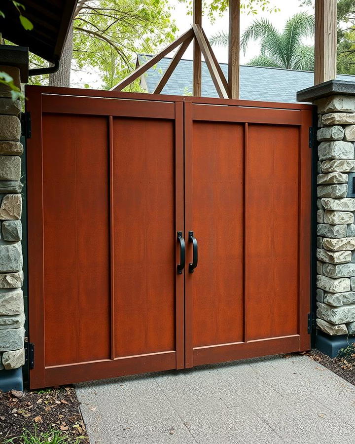 Corten Steel Gate