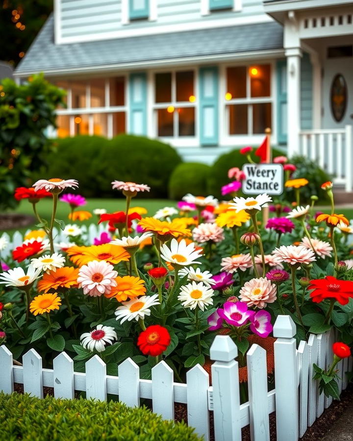 Cottage Inspired Flower Bed