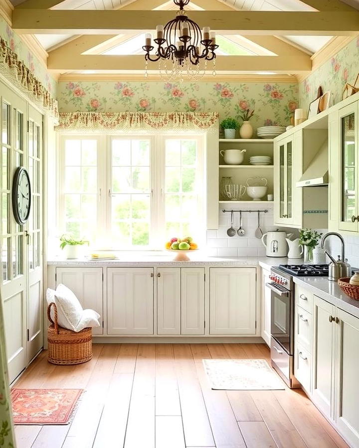 Cottage Style Sunroom Kitchen