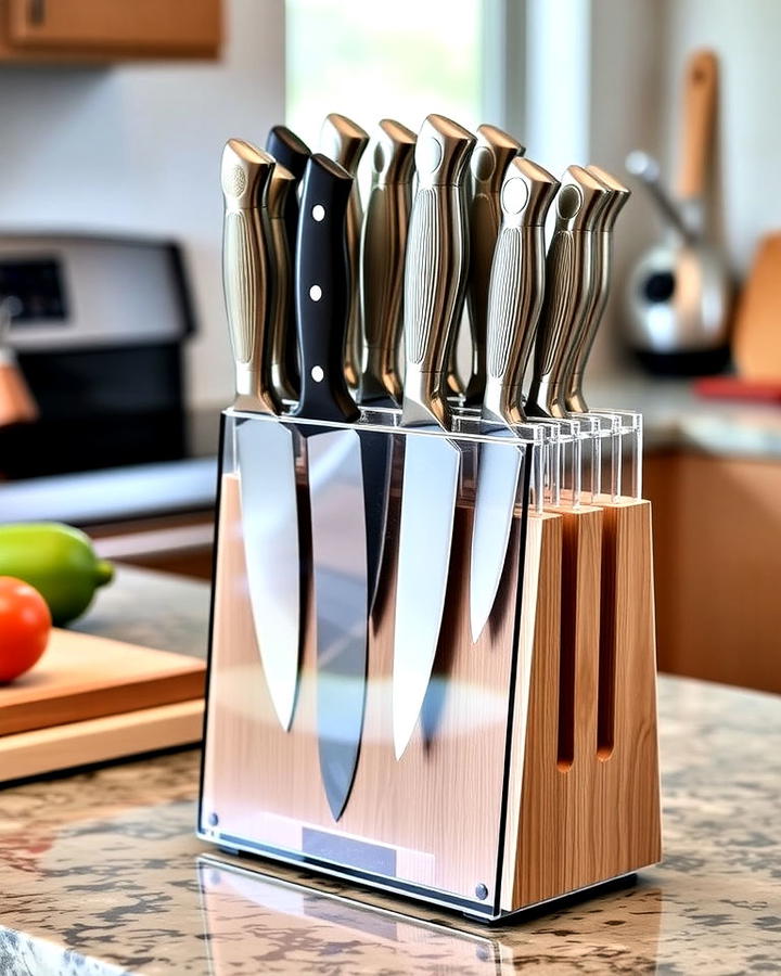 Countertop Knife Block With a Twist