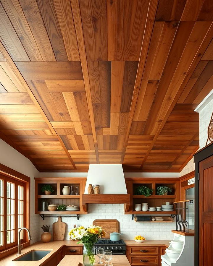 Cover Soffits with Natural Wood Panels