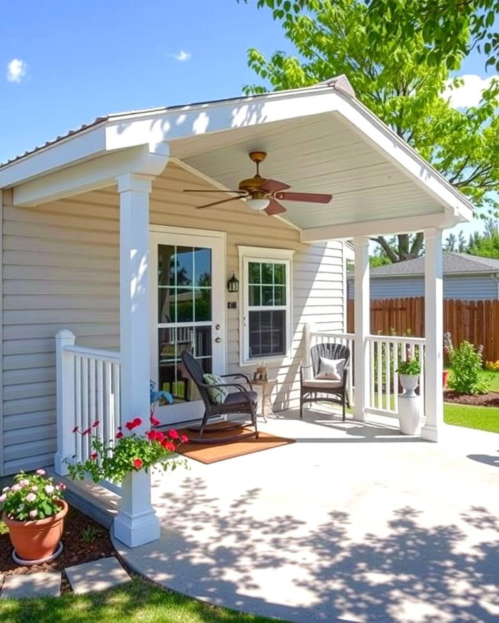 Covered Porch for All Weather Use