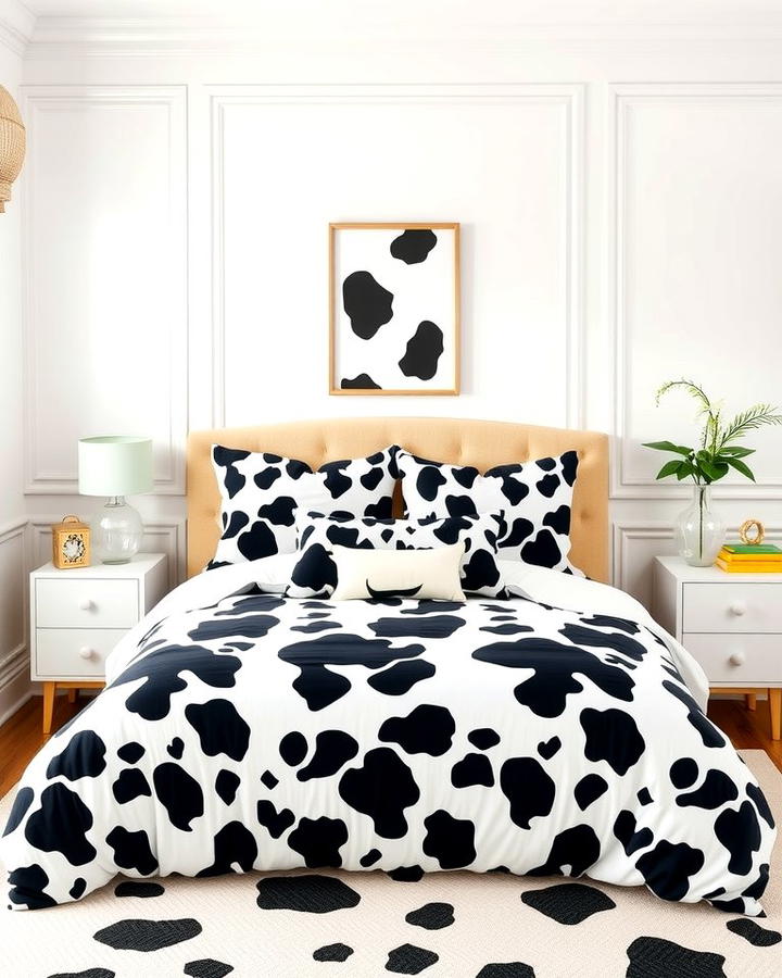 Cow Print Bedding Set