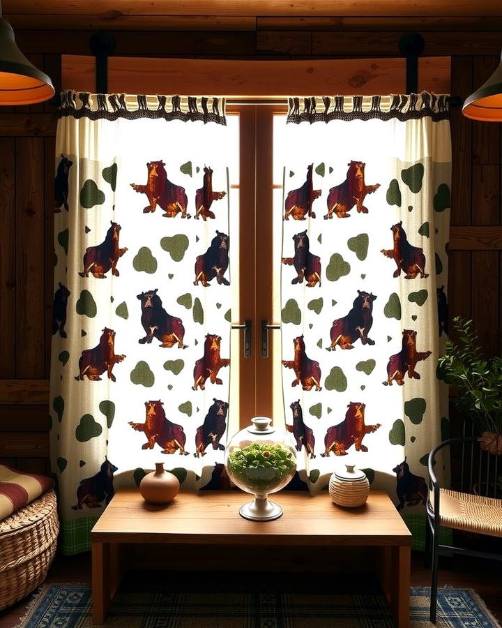 Cow Print Curtains 2