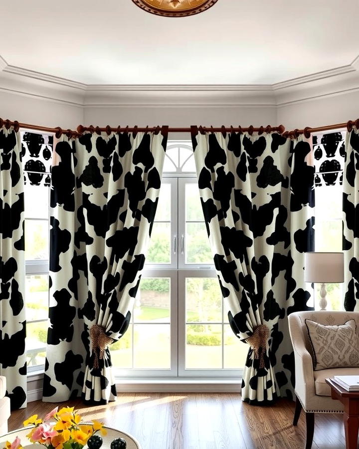 Cow Print Curtains