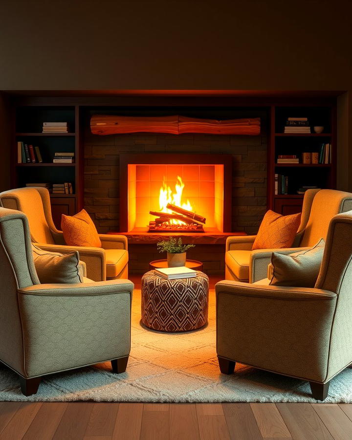 Cozy Armchairs with Plush Upholstery