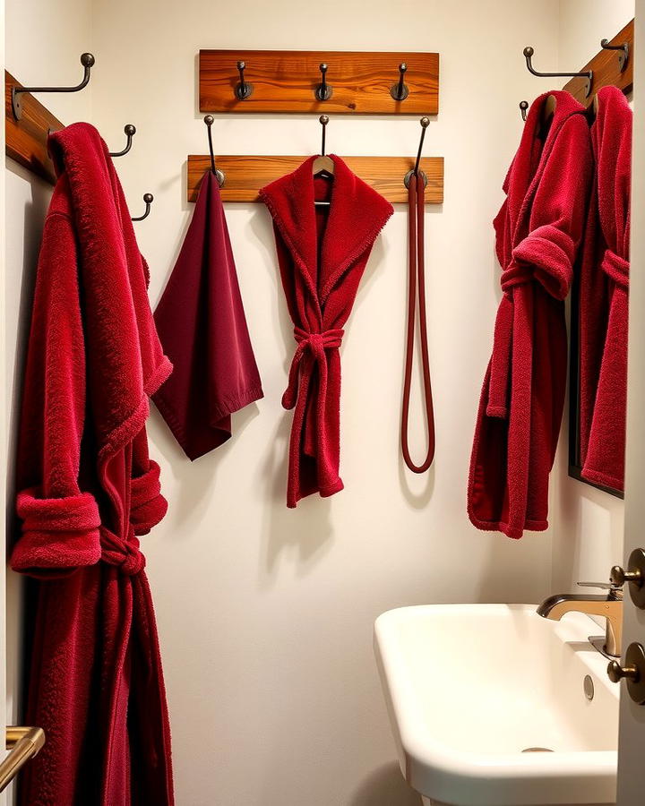 Cozy Bathrobes and Hooks