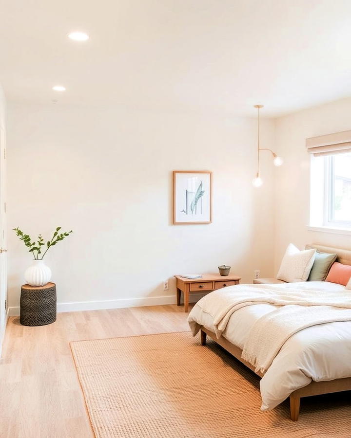 Cozy Bedroom Nook With a Neutral Palette