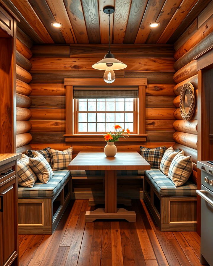 Cozy Breakfast Nook with Built In Seating