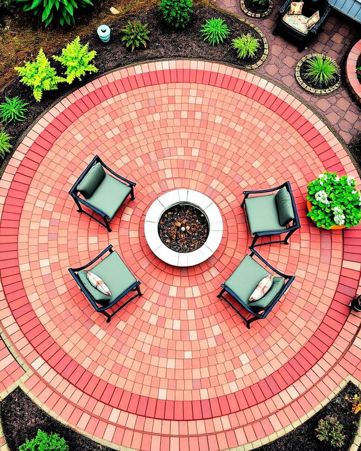 Cozy Circular Patio Design