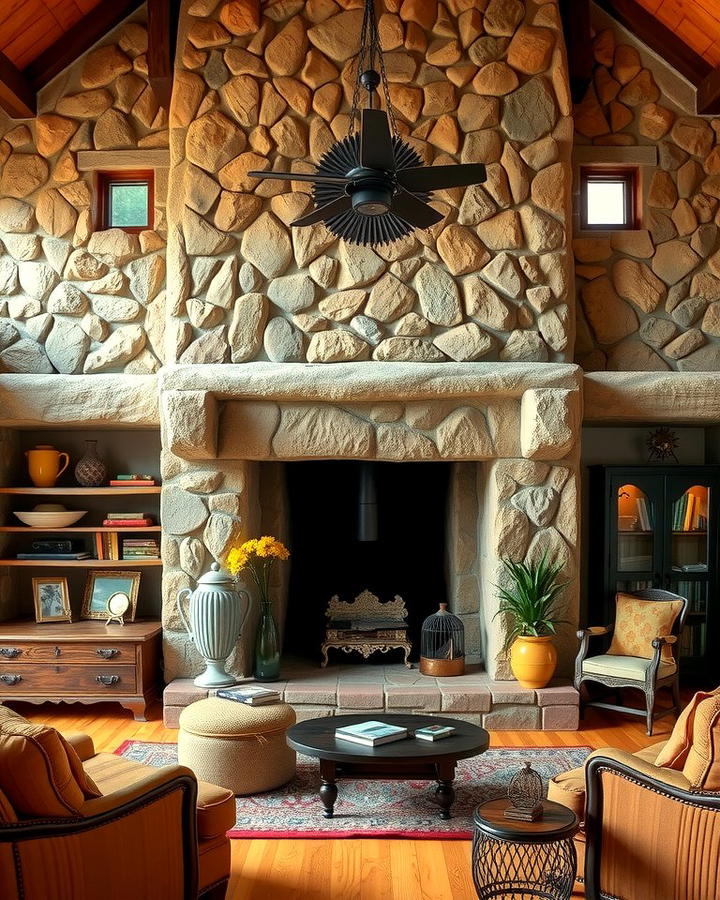 Cozy Cottage Look with Fieldstone