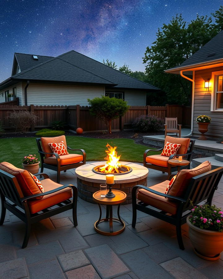 Cozy Fire Pit Seating Area