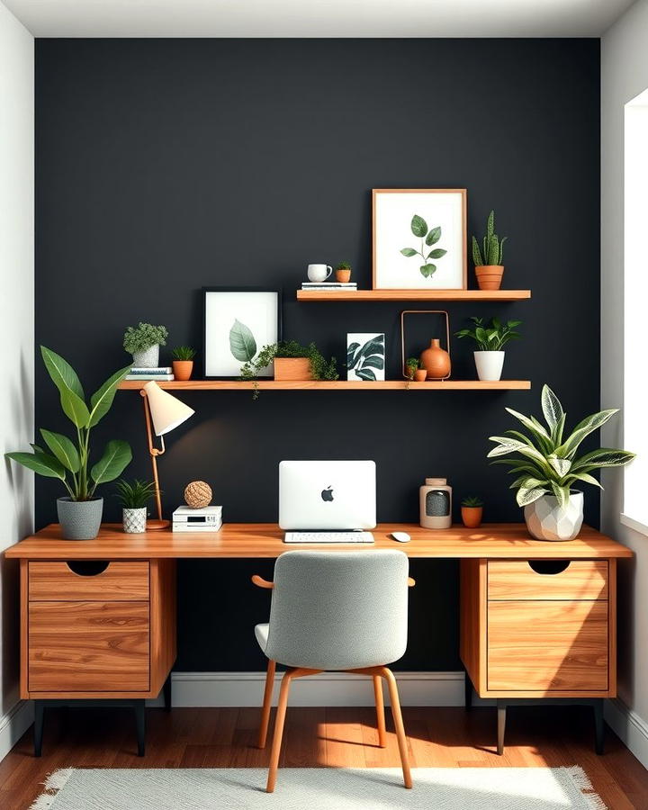 Cozy Home Office Backdrop