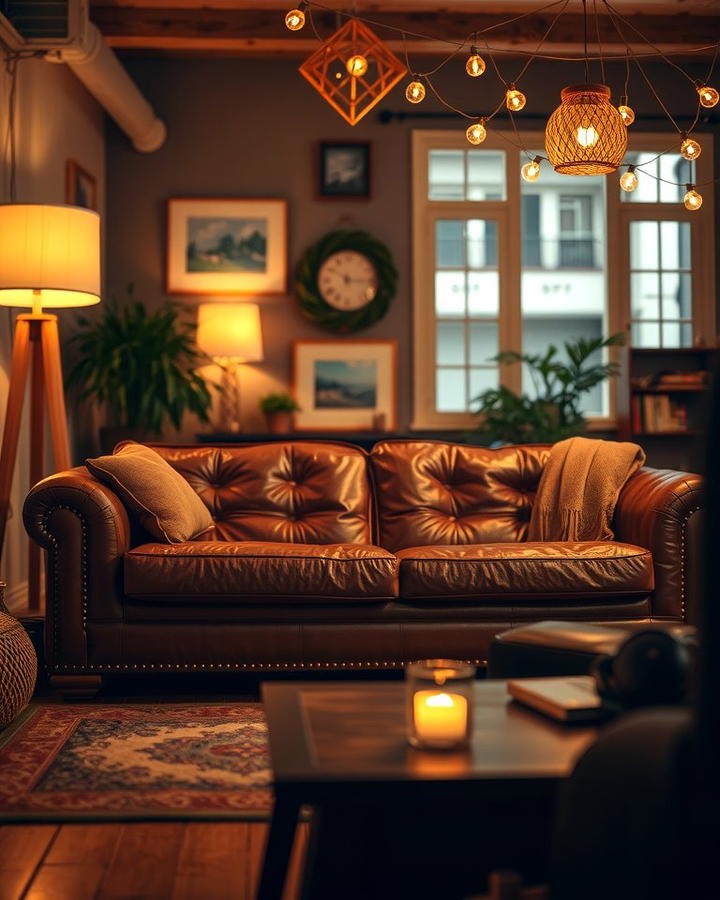 Cozy Nook with Layered Lighting