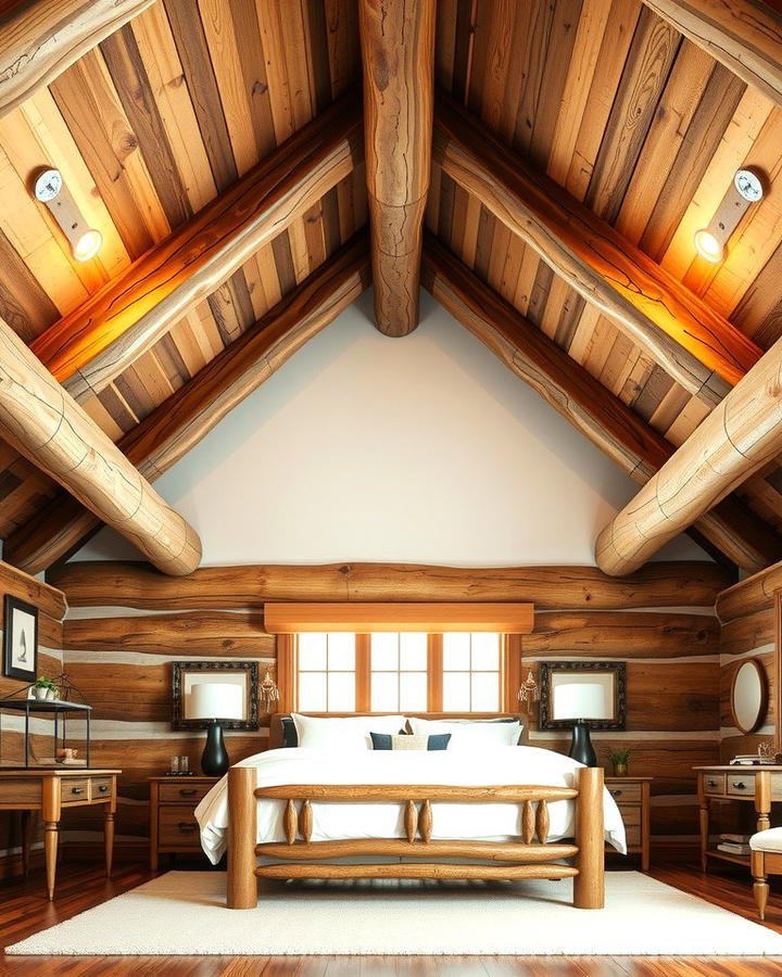 Cozy Overhead Beams