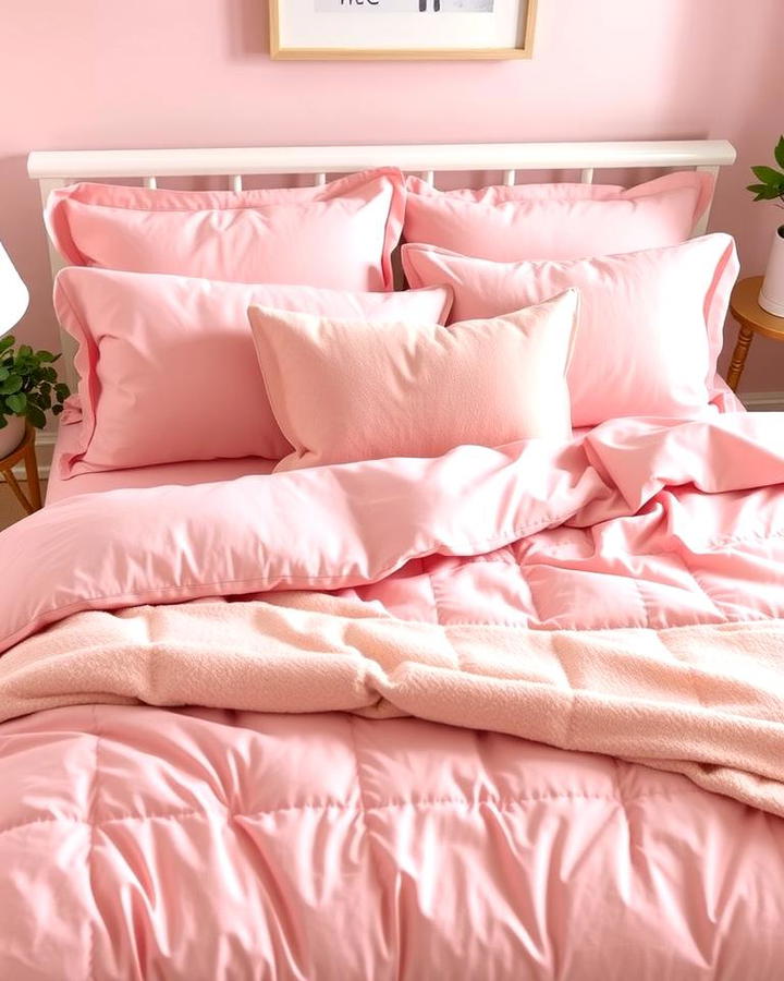 Cozy Pink Bedding Set