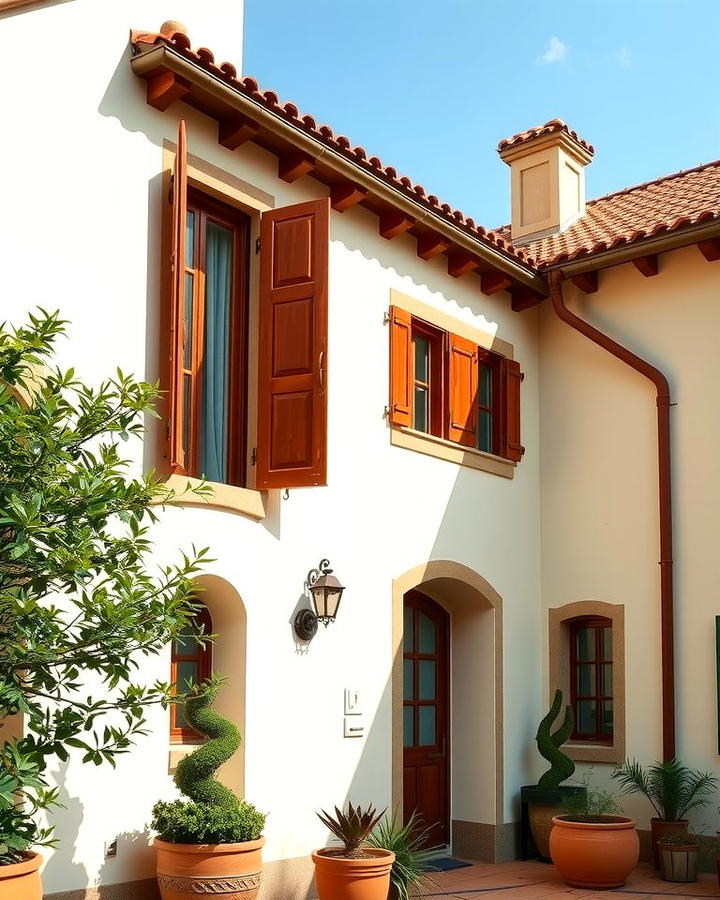 Cream and Brown Mediterranean Villa