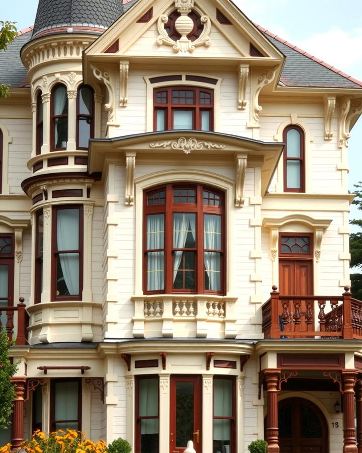 Cream and Brown Victorian Elegance