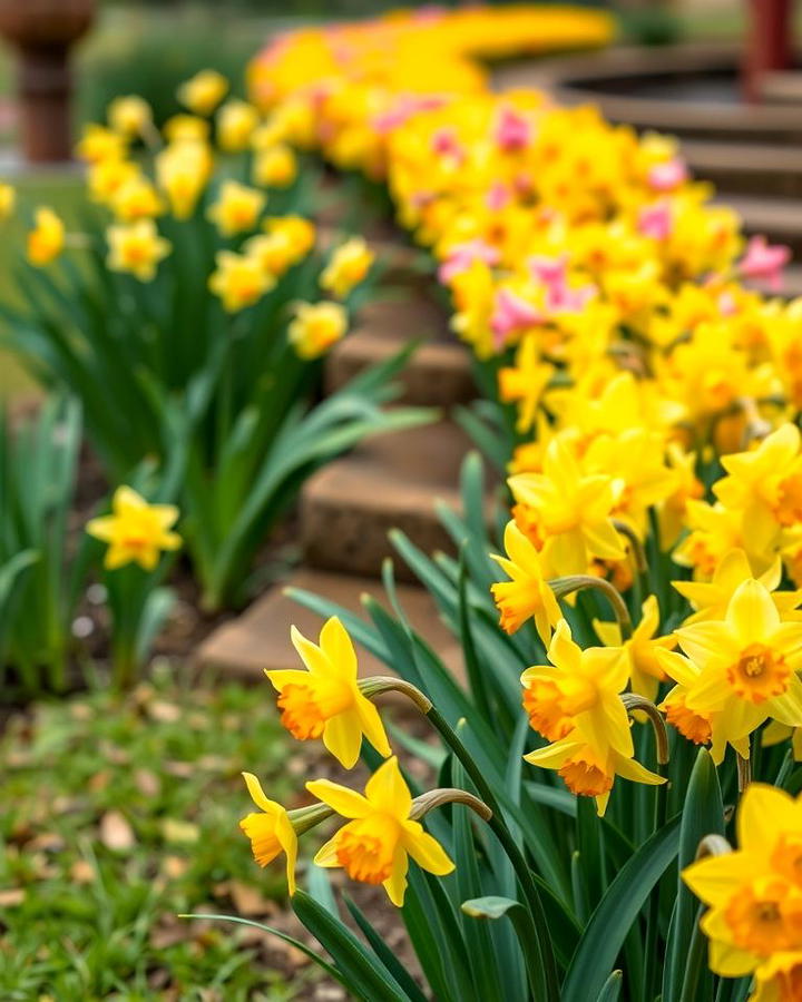 Create a Daffodil Border Along Pathways