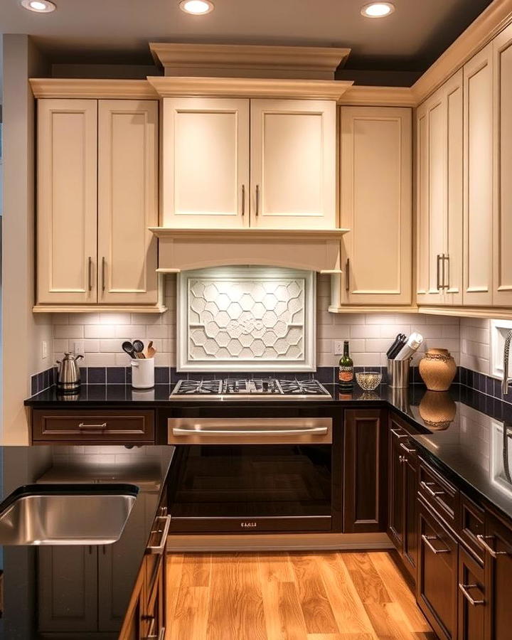 Creating Depth with Two Tone Cabinets