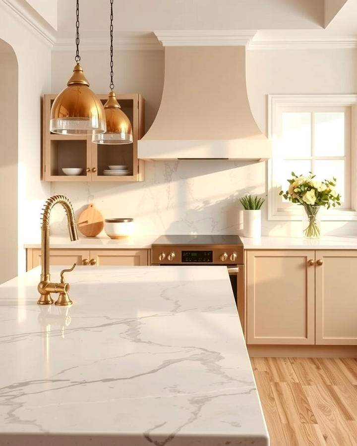 Crema Marfil Marble Countertop