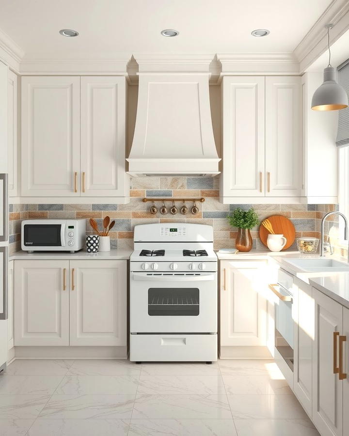 Crisp White Appliances for a Clean Look