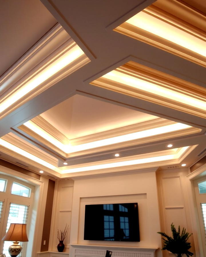 Crown Molding with LED Lighting