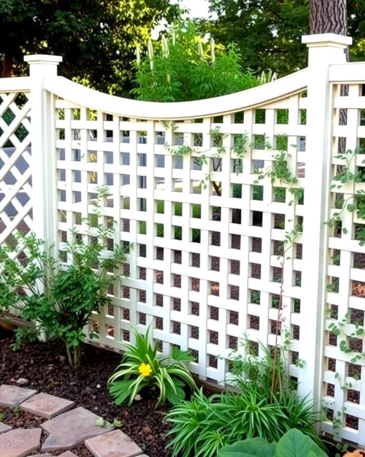 Curved Lattice Fence