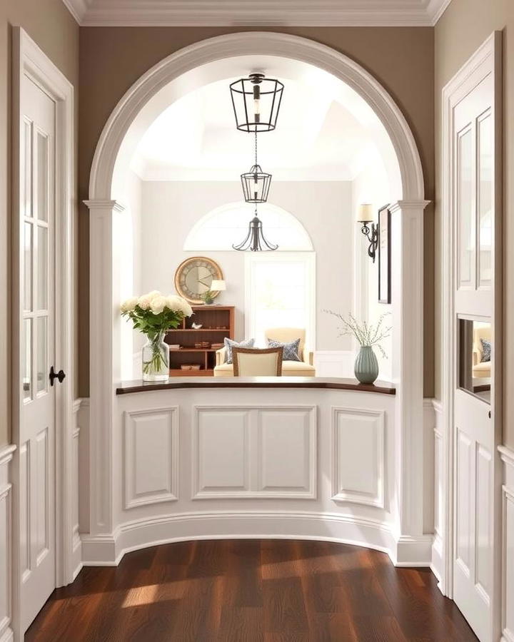 Curved Wainscoting for a Unique Touch