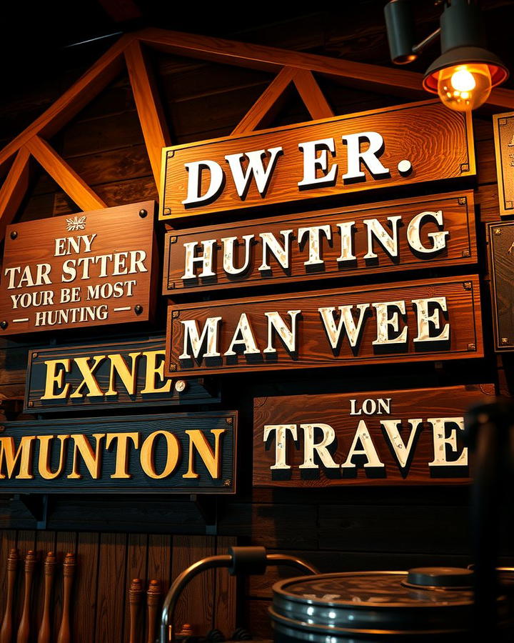 Custom Hunting Signage for Personalization