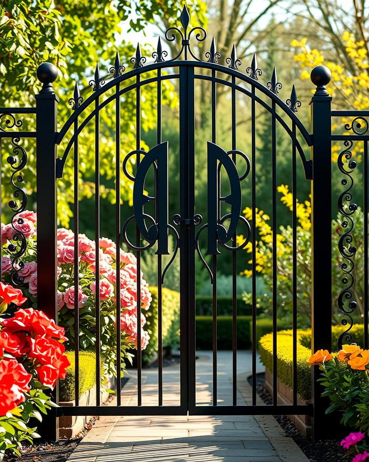 Custom Monogrammed Metal Gate