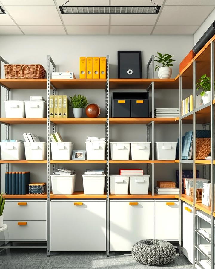 Customizable Shelving for Shared Storage