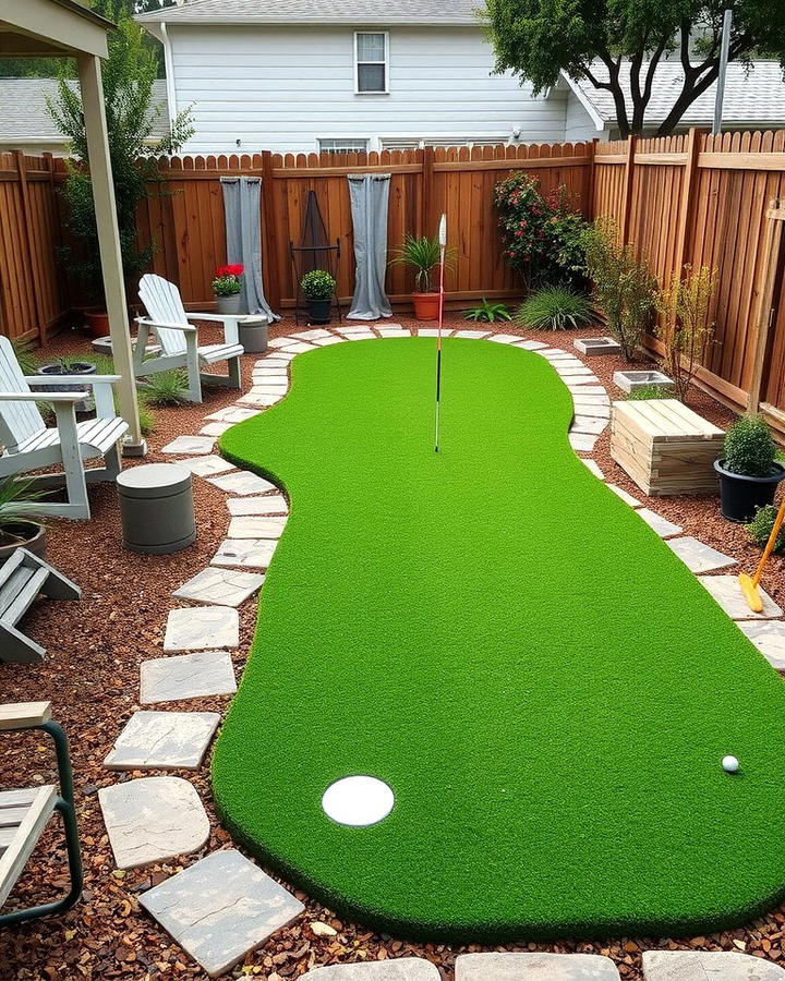 DIY Backyard Putting Green